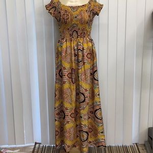 Ladies summer dress stretchy top